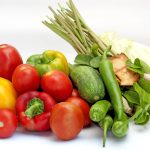 Freshly picked homegrown vegetables